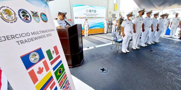 La Secretaría de Marina-Armada de México realiza el ejercicio multinacional “Tradewinds 2022”