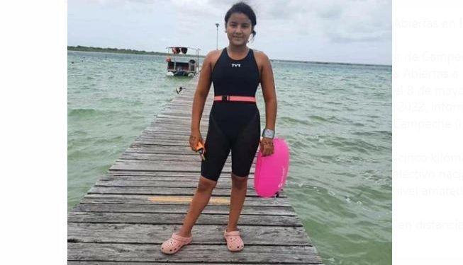Nadadores campechanos compiten en Nacional de Aguas Abiertas en Bacalar