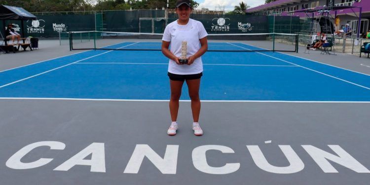 La tapatía Jessica Hinojosa, monarca del torneo W15 en Cancún