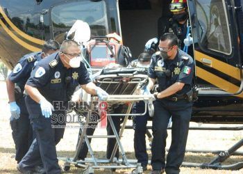 Trasladan a Mérida en helicóptero a menor que sufre grave accidente en Chankom