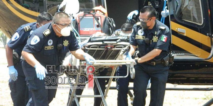 Trasladan a Mérida en helicóptero a menor que sufre grave accidente en Chankom