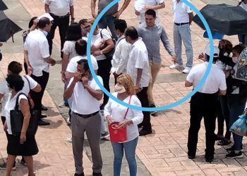Gerardo “El Platanero” politiza contra Morena manifestación de locatarios