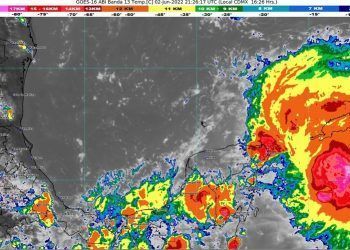 Depresión tropical se forma sobre Quintana Roo, generará lluvias en próximas 24 horas.