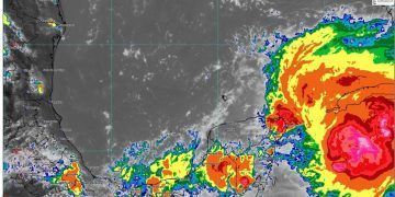 Depresión tropical se forma sobre Quintana Roo, generará lluvias en próximas 24 horas.