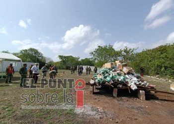 Incineran narcóticos en las instalaciones del 11 Batallón de Infantería