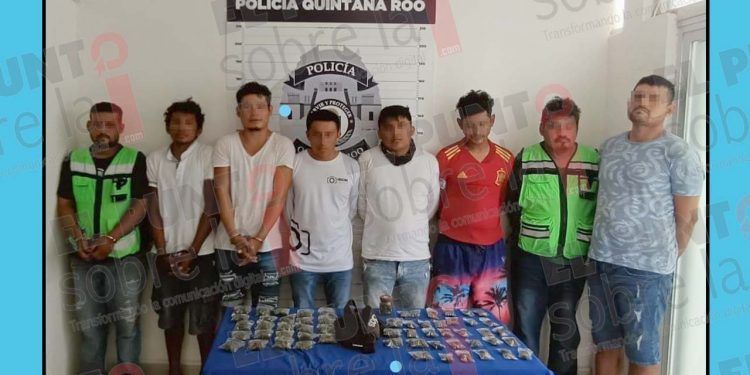 Redada en zona hotelera de Cancún arroja 8 detenidos