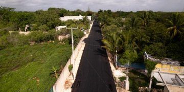 Nuevo tramo de calles rehabilitadas en la colonia Emiliano Zapata