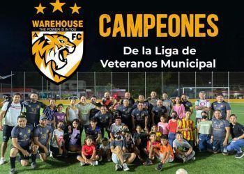 Warehouse, monarca de la Liga Municipal de Fútbol, categoría veteranos