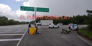 Otro accidente hoy, en el mismo entronque del periférico