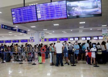 Aeropuerto de Cancún, con 517 vuelos y una conexión con 34 destinos de Norteamérica