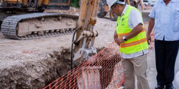 Avanzan obras de drenaje y electrificación en Tulum