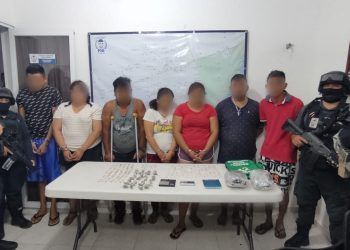 DESARTICULAN A PRESUNTA ORGANIZACIÓN DELICTIVA EN TULUM: Detienen a 7 con más de 250 dosis de presunta droga
