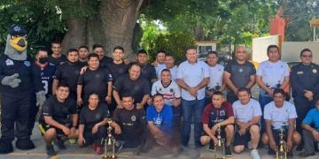 Águilas Tácticas, campeón del Primer Torneo de Voleibol de la Policía Municipal