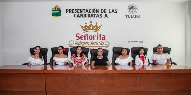 Presentan a las candidatas de las fiestas patrias en Tulum