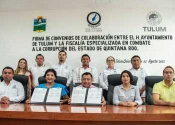 Ayuntamiento de #Tulum firma convenio con la Fiscalía Especializada en Combate a la Corrupción