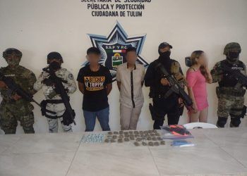 Policía de Tulum captura a presuntos narcomenudistas que operaban en zona costera