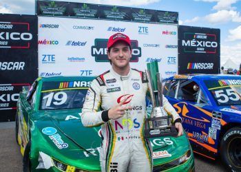 Rodrigo Rejón y el Ggg Racing Team, volvieron al podio de Nascar Challenge en Aguascalientes