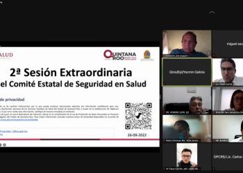 El secretario de Salud, Flavio Carlos Rosado, preside la 2ª sesión extraordinaria del Comité Estatal de Seguridad en Salud (CESS)