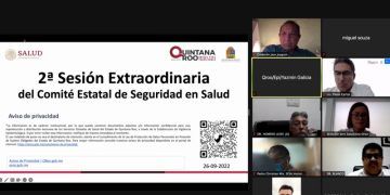 El secretario de Salud, Flavio Carlos Rosado, preside la 2ª sesión extraordinaria del Comité Estatal de Seguridad en Salud (CESS)
