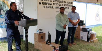 Gobierno de Mara dota a Bacalar de equipo tecnológico para enlazarse a Plataforma México