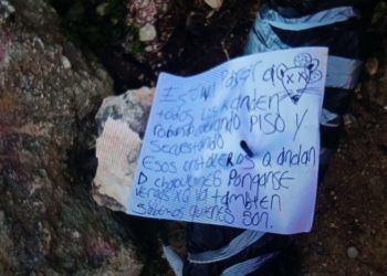 Dejan mensaje en cadáver localizado esta mañana en Chetumal