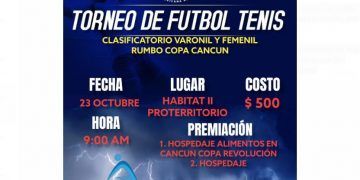 Todo listo para el segundo Torneo Municipal de Fut Tenis en Chetumal