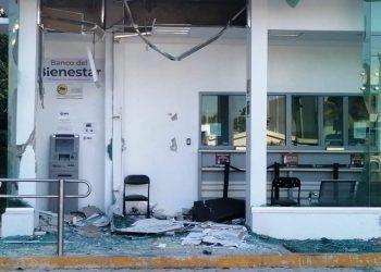 Sujetos intentan robar Banco del Bienestar