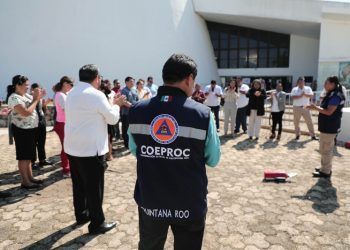 Realizan simulacro de incendio en el Congreso del Estado