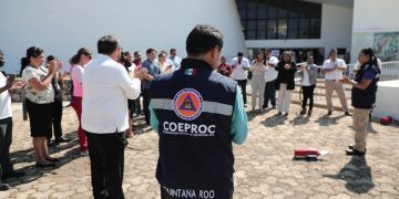 Realizan simulacro de incendio en el Congreso del Estado
