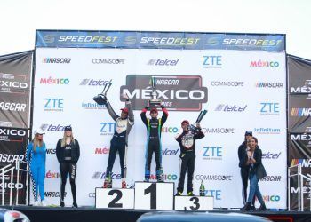 Calderón de Commscope-Telcel gana el Speedfest Nascar Mexico y es líder del campeonato