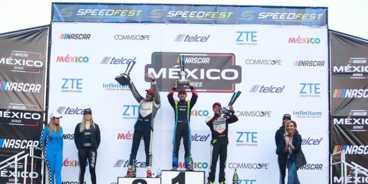 Calderón de Commscope-Telcel gana el Speedfest Nascar Mexico y es líder del campeonato