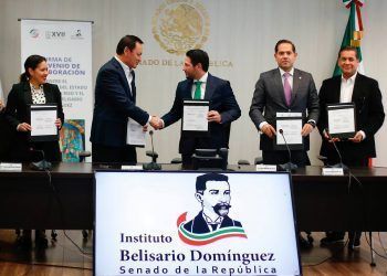 Suscribe el diputado Renán Sánchez convenio de colaboración con el Instituto Belisario Domínguez