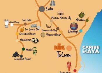Presenta nuevo mapa turístico de Tulum
