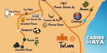 Presenta nuevo mapa turístico de Tulum