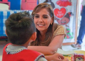 Mara Lezama entrega salón de usos múltiples en Jardín de Niños “Pedro de Gante”