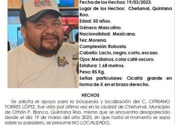 Confirman hallazgo de cadáver embolsado de Cipriano Torres López