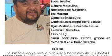 Confirman hallazgo de cadáver embolsado de Cipriano Torres López