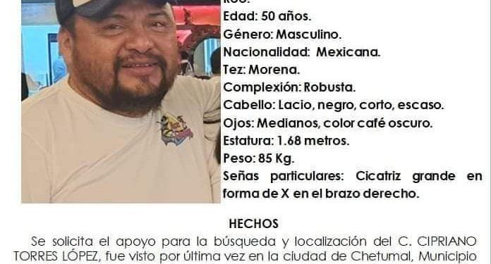 Confirman hallazgo de cadáver embolsado de Cipriano Torres López