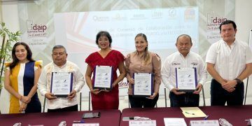 IDAIPQROO, Fiscalía Anticorrupción, INMAYA y UIMQROO sellan compromiso de colaboración interinstitucional