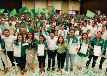 Convoca a la unidad Renán Sánchez Tajonar al rendir protesta como dirigente del Partido Verde en Quintana Roo