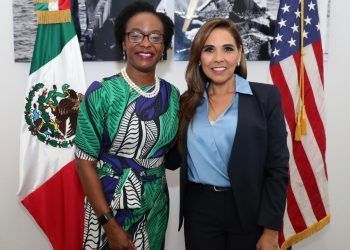 Mara Lezama y Dorothy Nguttter fortalecen relación bilateral y labor conjunta