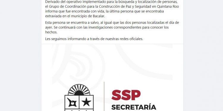 Informa la SPP: Jimmy Palomo fue encontrado con vida