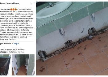 Baños de la unidad deportiva de José María Morelos, blanco de las críticas ciudadanas