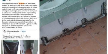 Baños de la unidad deportiva de José María Morelos, blanco de las críticas ciudadanas