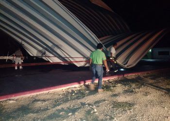 Tromba deja árboles caídos y daños en la ribera del río Hondo
