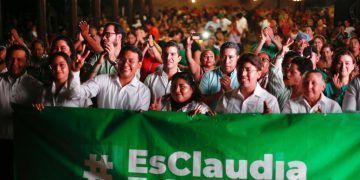 Partido verde toma protesta al comité de apoyo a Claudia Sheinbaum en Solidaridad