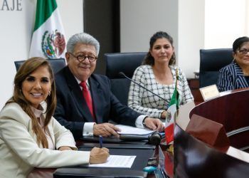Para proteger a los trabajadores, Mara Lezama firma convenio con Tribunal Federal de Conciliación y Arbitraje