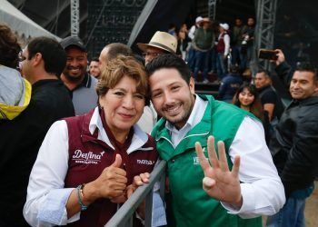 Asiste Renán Sánchez al cierre de campaña de Delfina Gómez