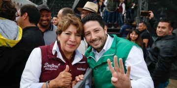 Asiste Renán Sánchez al cierre de campaña de Delfina Gómez