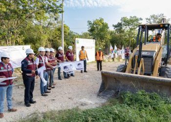 Diego Castañón: Banderazo de obra, inversión para pavimentación de calles en Tulum